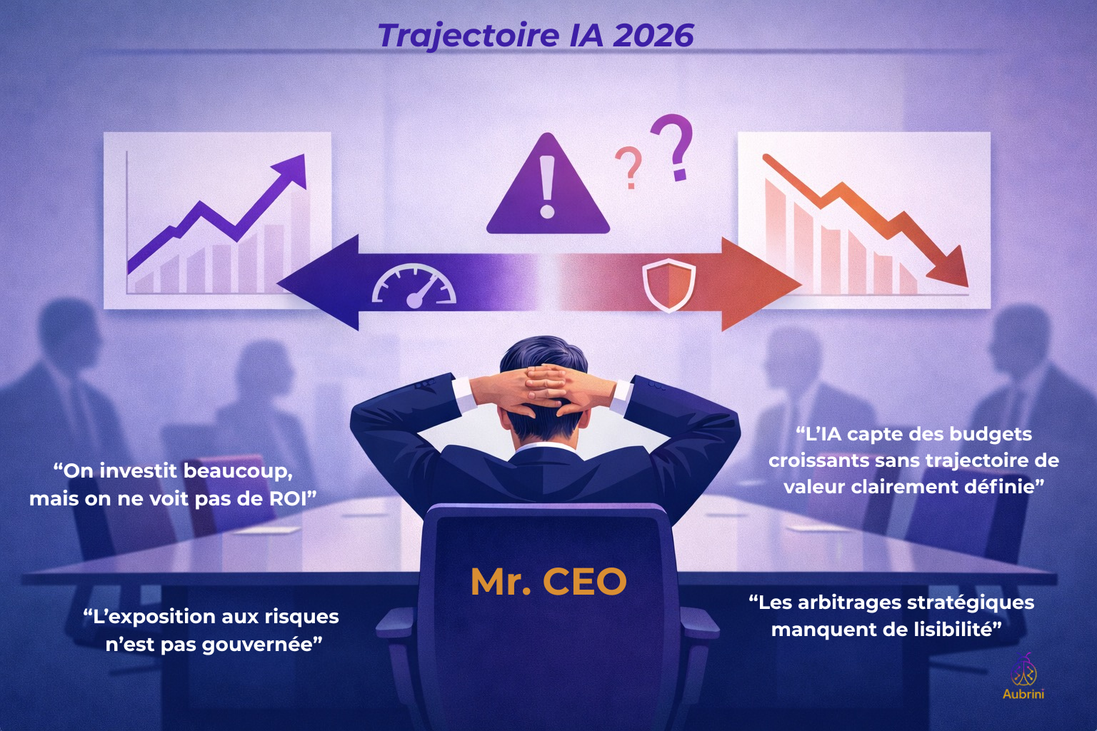 Dirigeants face aux arbitrages stratégiques de l'IA - Trajectoire IA 2026